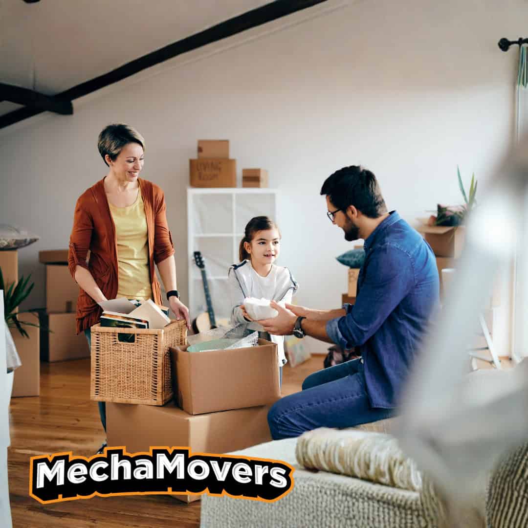 Family preparing for moving