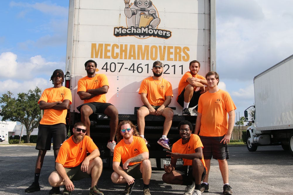 MechaMovers crew with the truck